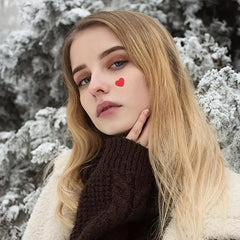 18 pcs Red Heart Shape Acne Concealer Patch for Clear Skin