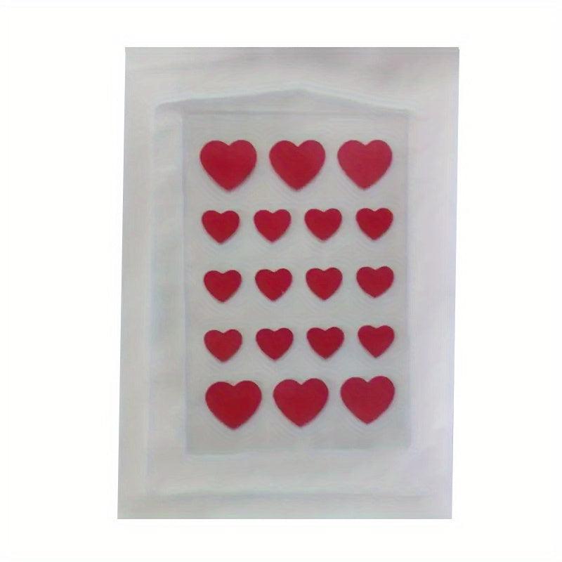 18 pcs Red Heart Shape Acne Concealer Patch for Clear Skin