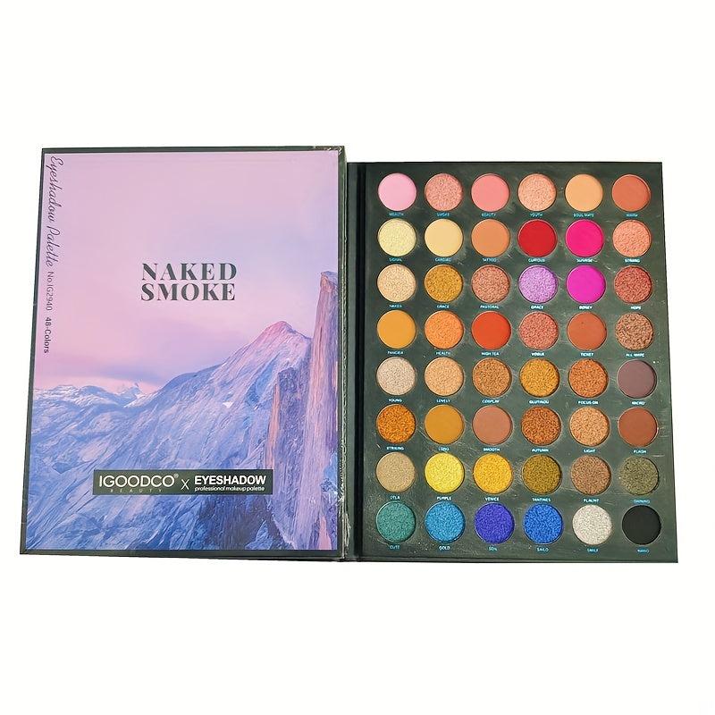 48 Colors Eyeshadow Palette Matte Shimmer Finish High Pigmented Brightening