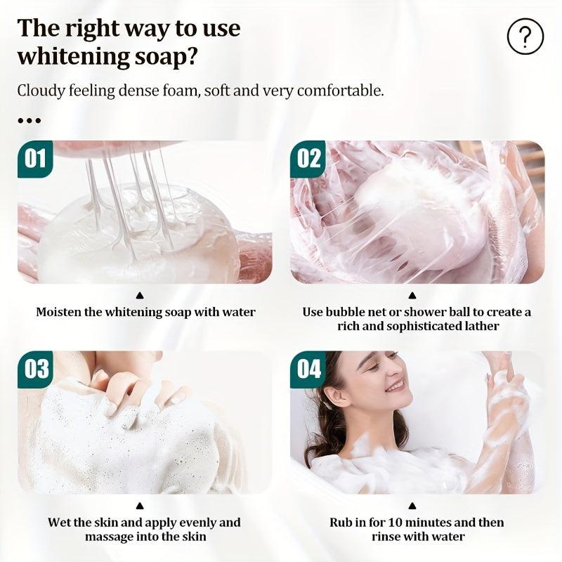 Silk Goat Milk Soap Hand Body Moisturizing Cleanser Cream Foam