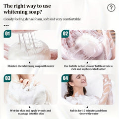 Silk Goat Milk Soap Hand Body Moisturizing Cleanser Cream Foam