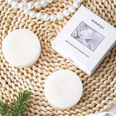 Silk Goat Milk Soap Hand Body Moisturizing Cleanser Cream Foam