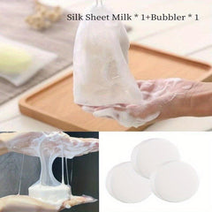 Silk Goat Milk Soap Hand Body Moisturizing Cleanser Cream Foam