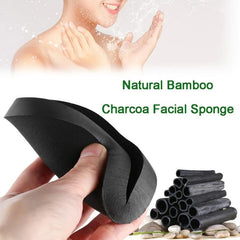 2pcs Bamboo Charcoal Exfoliating Puff for Soft Skin