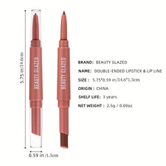 2-in-1 Waterproof Matte Lip Liner & Lipstick Set