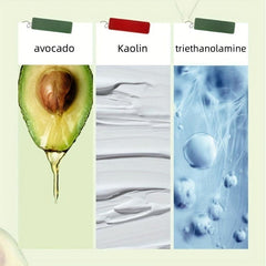 200g Avocado Clean Mud Mask With Mask Brush - Deep Cleansing Pores