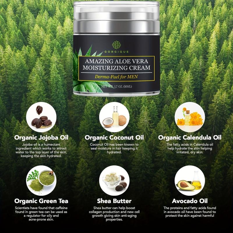Men's Face Moisturizer with Aloe Vera & Vitamin E