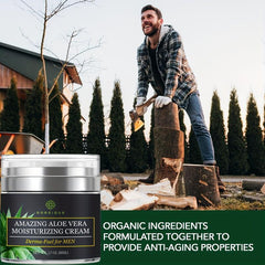 Men's Face Moisturizer with Aloe Vera & Vitamin E
