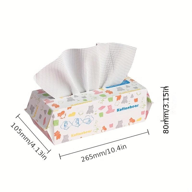 80 Pcs Pack Pearl Pattern Disposable Facial Cleansing Towel
