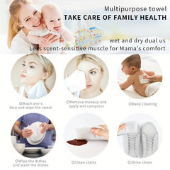 80 Pcs Pack Pearl Pattern Disposable Facial Cleansing Towel