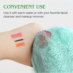 Flannel Makeup Remover Gloves Set 3 Pack