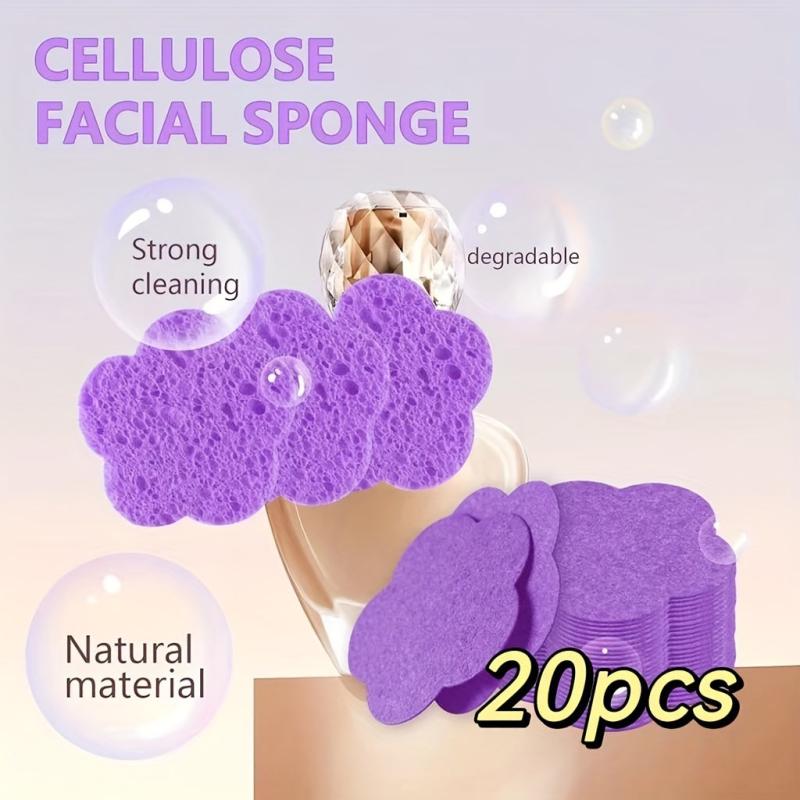 20pcs Compressed Facial Sponges Natural Cleansing Exfoliating Makeup