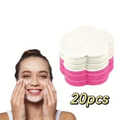 20pcs Compressed Facial Sponges Natural Cleansing Exfoliating Makeup