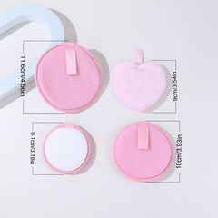 Round Makeup Remover Pad Cleansing Puff - Water Cycle Soft Face Puff