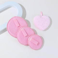 Round Makeup Remover Pad Cleansing Puff - Water Cycle Soft Face Puff