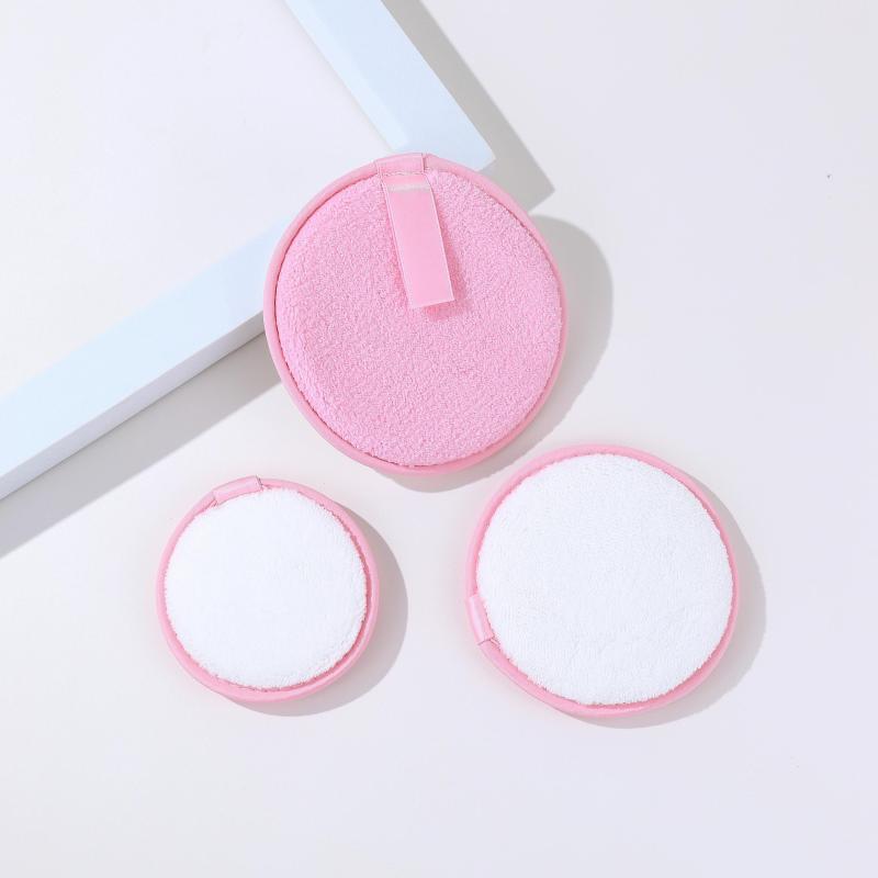 Round Makeup Remover Pad Cleansing Puff - Water Cycle Soft Face Puff