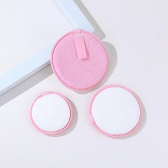 Round Makeup Remover Pad Cleansing Puff - Water Cycle Soft Face Puff
