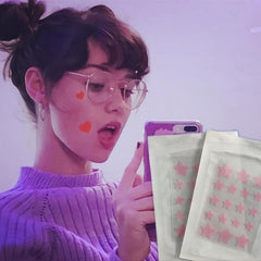 Acne Pimple Patches Hydrocolloid Stars Spot Stickers for Face and Skin