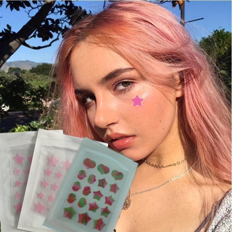Acne Pimple Patches Hydrocolloid Stars Spot Stickers for Face and Skin