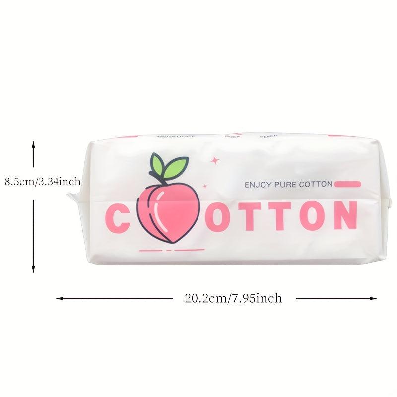 Soft Peach Scented Face Towel 80 Sheets Gentle Cotton Material