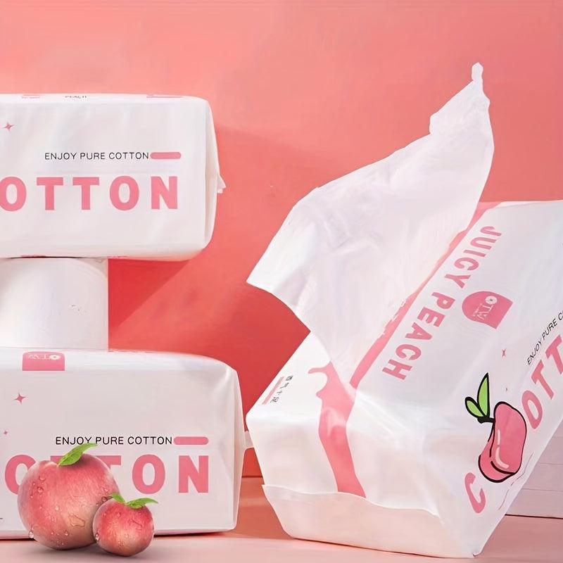 Soft Peach Scented Face Towel 80 Sheets Gentle Cotton Material