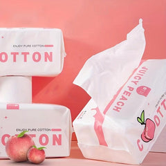 Soft Peach Scented Face Towel 80 Sheets Gentle Cotton Material