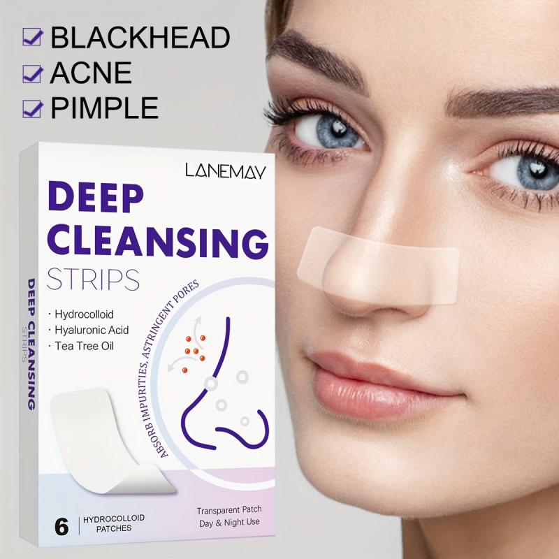 6 Charcoal Pore Strips for Blackhead Removal on Oily Skin