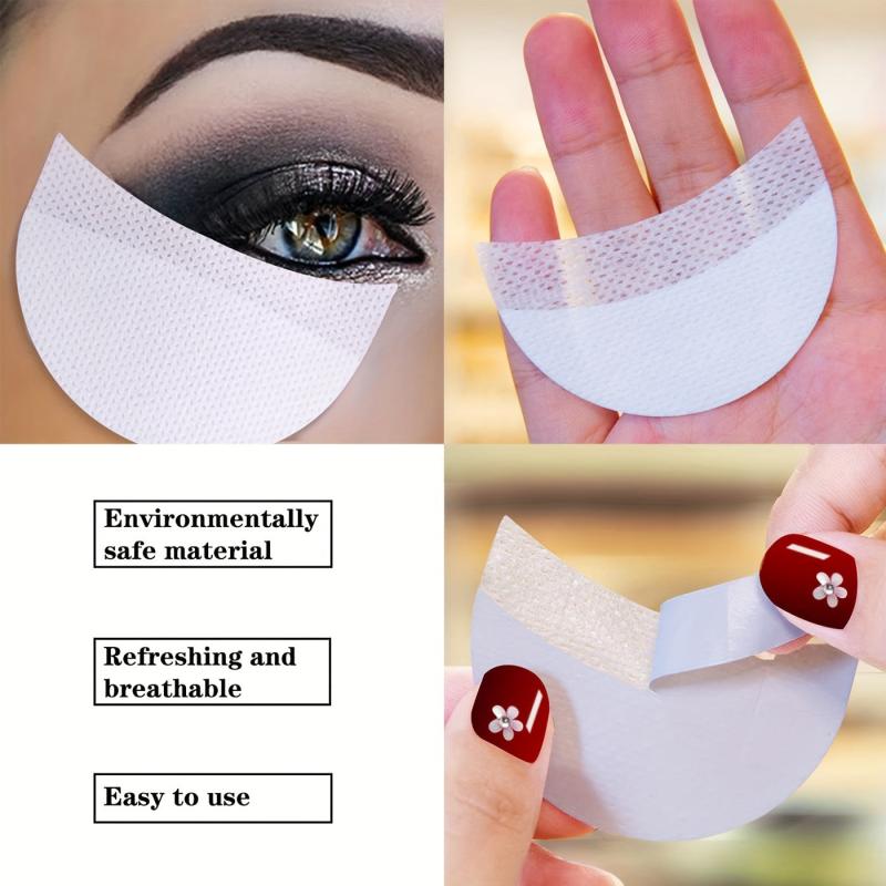 100Pcs Eyeshadow Shields Eye Makeup Pads Professional Stencils Under Eye Patches