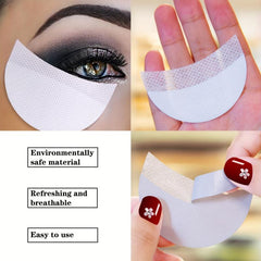 100Pcs Eyeshadow Shields Eye Makeup Pads Professional Stencils Under Eye Patches