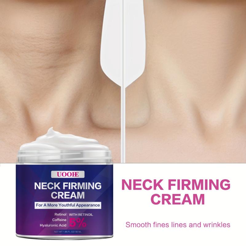 55ml Neck Cream Retinol Caffeine Hyaluronic Acid Promotes Collagen