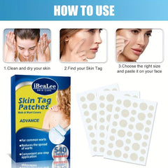 Skin Tag Patches Hydrocolloid Acne Pimple Patch Zits Blemishes