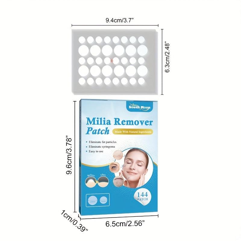Milia Remover Patches 144Pcs Natural Ingredients Safe & Easy To Use