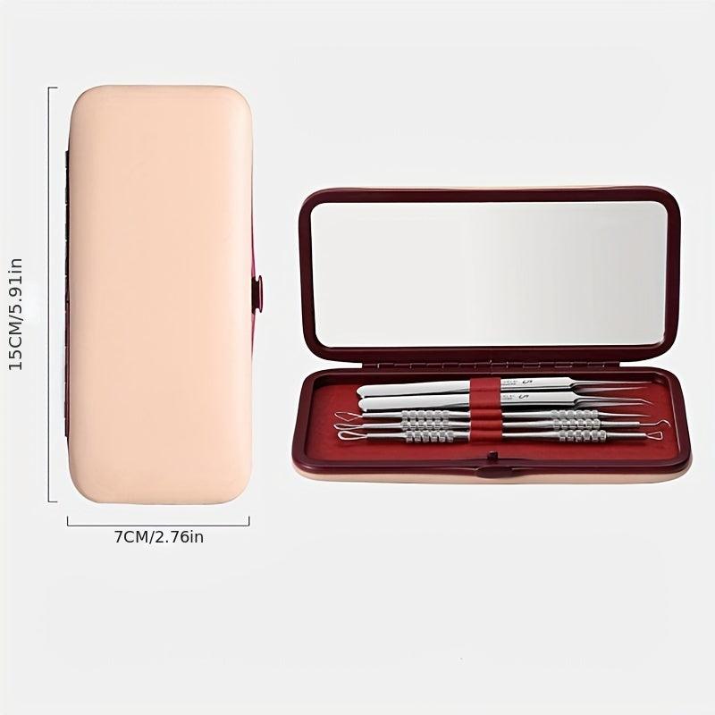 5Pcs Blackhead Remover Tweezers Kit for Whitehead Acne Blemishes