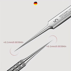 5Pcs Blackhead Remover Tweezers Kit for Whitehead Acne Blemishes