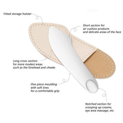 2pcs Stainless Steel Foundation Spatula & Eye Cream Spoons Set
