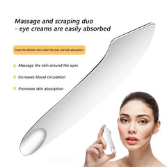 2pcs Stainless Steel Foundation Spatula & Eye Cream Spoons Set