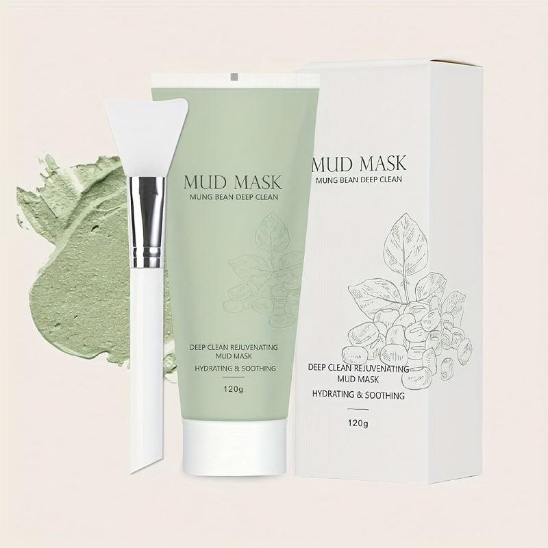 Turmeric Clay Mask with Mask Brush - Deep Cleaning Mud Mask