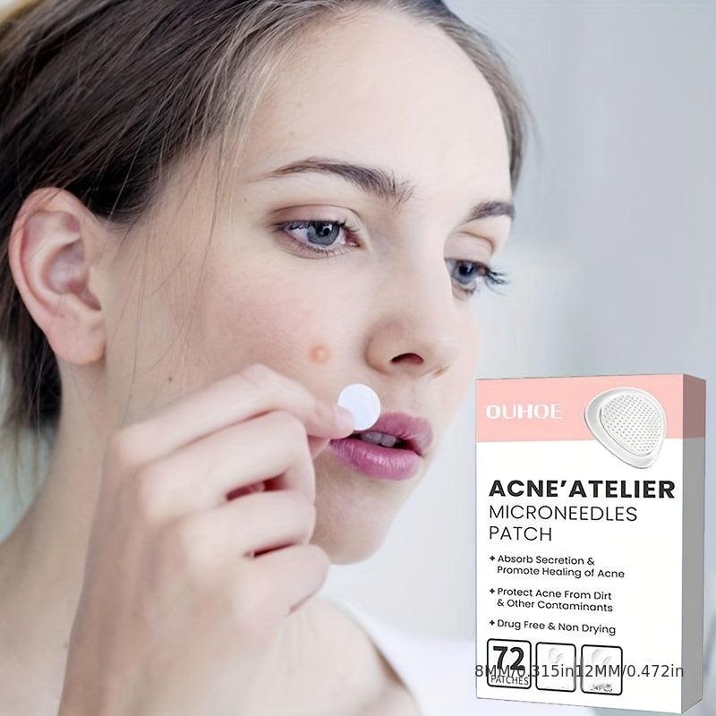 144 Pcs Face Patches Microneedles Invisible Acne Removal Patch Blemish Stickers