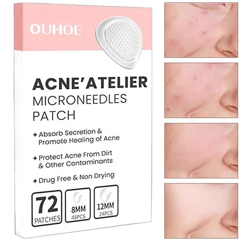 144 Pcs Face Patches Microneedles Invisible Acne Removal Patch Blemish Stickers