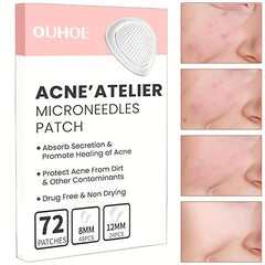 144 Pcs Face Patches Microneedles Invisible Acne Removal Patch Blemish Stickers