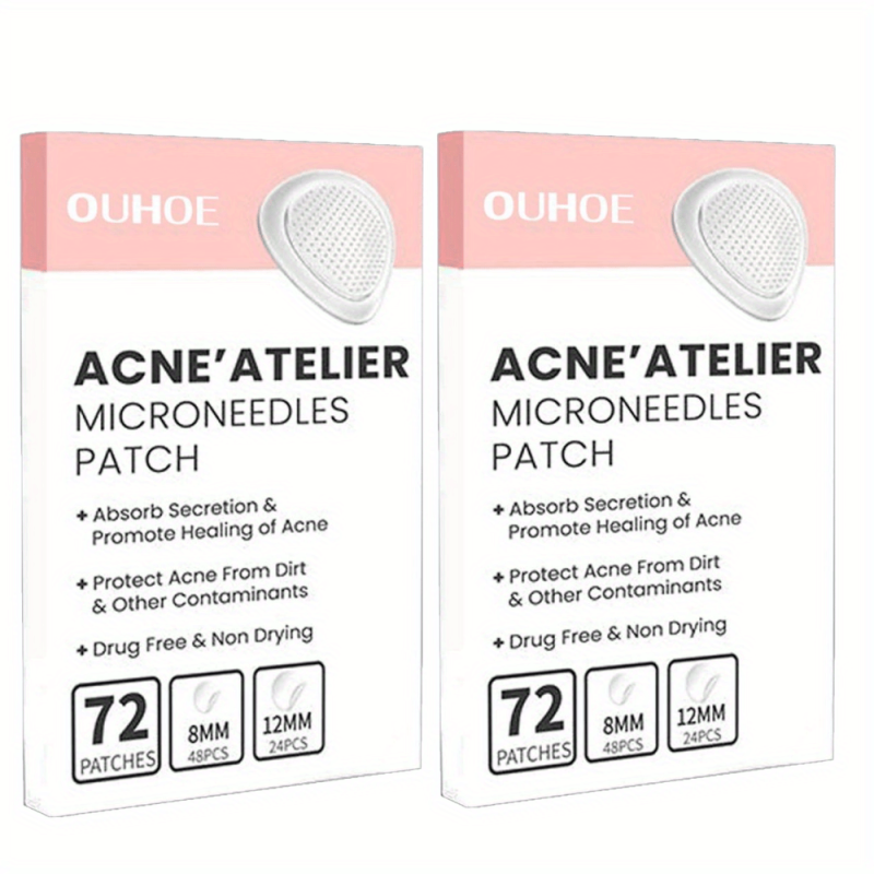 144 Pcs Face Patches Microneedles Invisible Acne Removal Patch Blemish Stickers