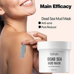 Moisturizing Dead Sea Mud Mask 180ml Exfoliating Cleansing Pores Blackheads