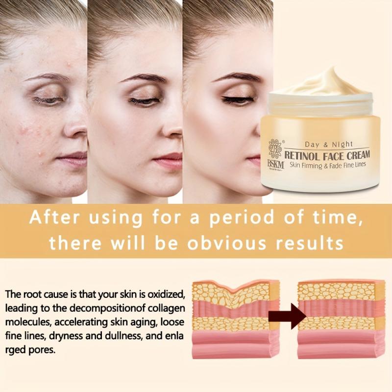Retinol Face Cream Anti-Aging Day/Night All Skin Men Women 1.76fl oz