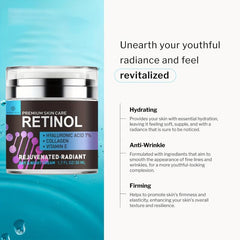 Retinol Cream For Face Moisturizer With Collagen & Vitamin E
