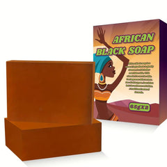 Organic African Soap for Acne & Dark Spots - 2 Bars x 65g Each