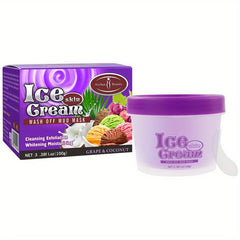 Ice Cream Facial Wash Mud Mask - Deep Clean, Moisturize, Exfoliate - Men & Women