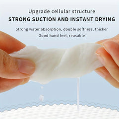 50 Pack Pearl Pattern Disposable Face Towel Thickened Cotton Soft Towel