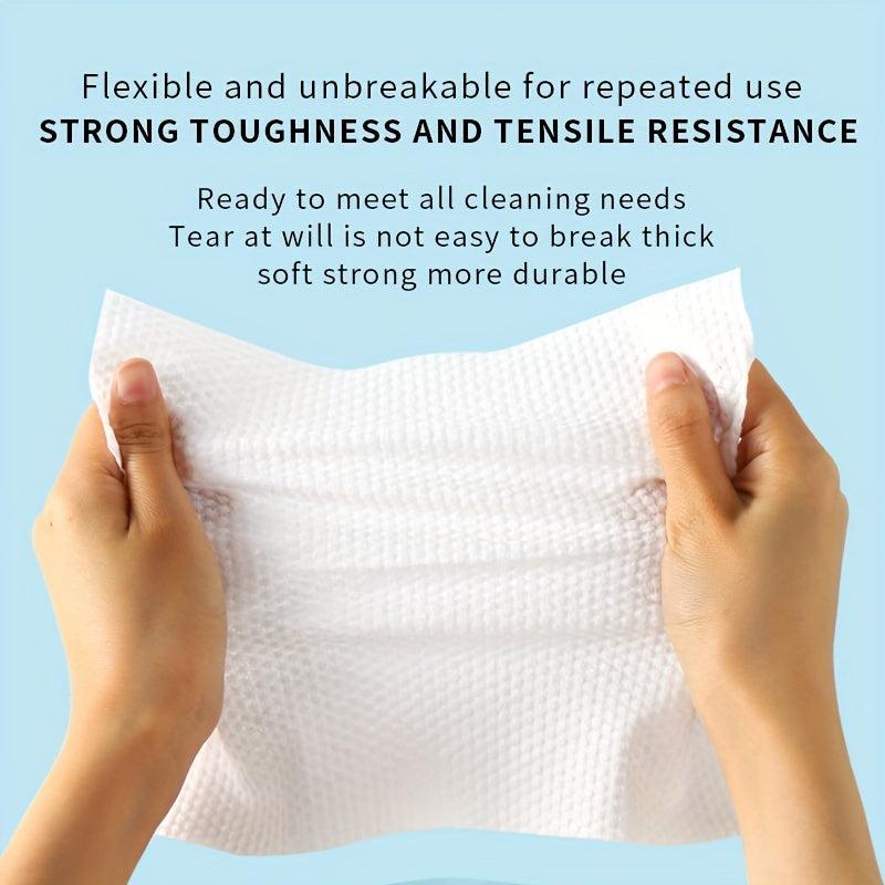 50 Pack Pearl Pattern Disposable Face Towel Thickened Cotton Soft Towel