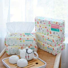 50 Pack Pearl Pattern Disposable Face Towel Thickened Cotton Soft Towel