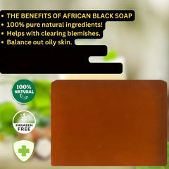 African Soap 2 X 65g Bars Raw Organic Soap Acne Dry Skin Rashes Scar Removal